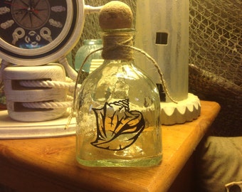 Etched Patron Bottle, Sea shell