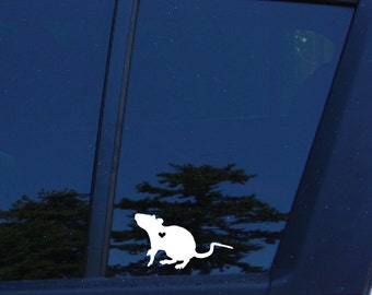 Rat Decal, rat, rodent, small animal, pocket pet, rat sticker, rat lover, rattie