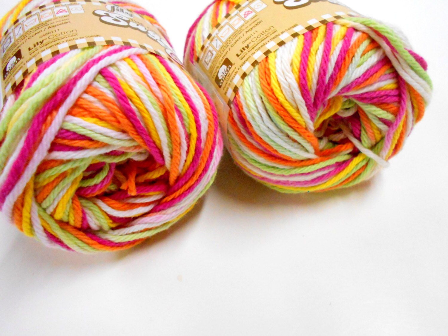 Sugar n Cream Cotton Yarn Knitting Supplies Crochet Thread