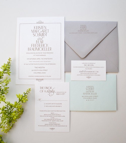 Kristen Wedding Invitation Collection Suite – OnePaperHeart ...