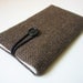 Herringbone iPhone 6 sleeve iPhone 6 cover iPhone 6 case iPhone 6 pouch iPhone6 case tweed dark brown and black wool fabric textile cloth