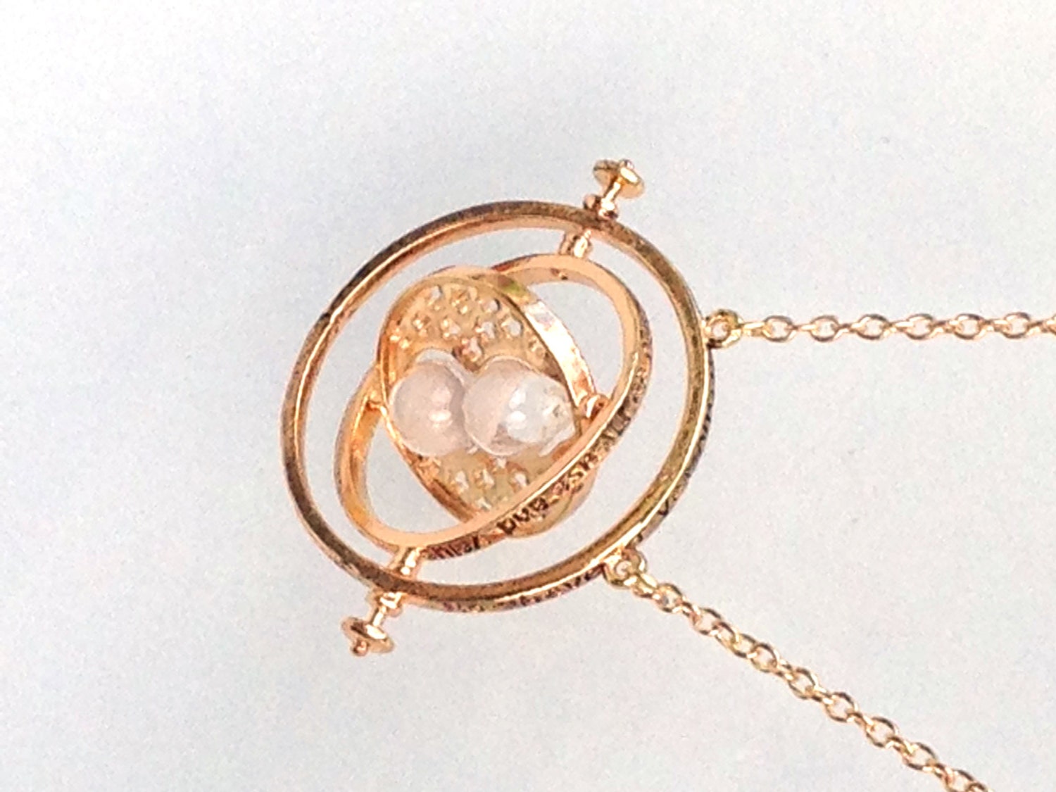 Hourglass Wizard TIME TURNER Necklace by GlazedBlackCherry