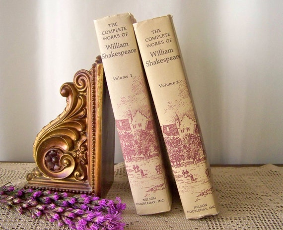 Vintage Book Set William Shakespeare The Complete by CynthiasAttic