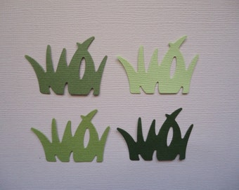16 Grass Die Cuts for Scrapbooking Cards and Paper Crafts Embellishment Yard Lawn Tuft Field Outdoors