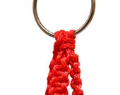 Plant Basket - Decorative Planter - Red - Hanging Planter - Macrame  Plant  Hanger 15 inches 3mm cord - Perfect for Indoor Plants