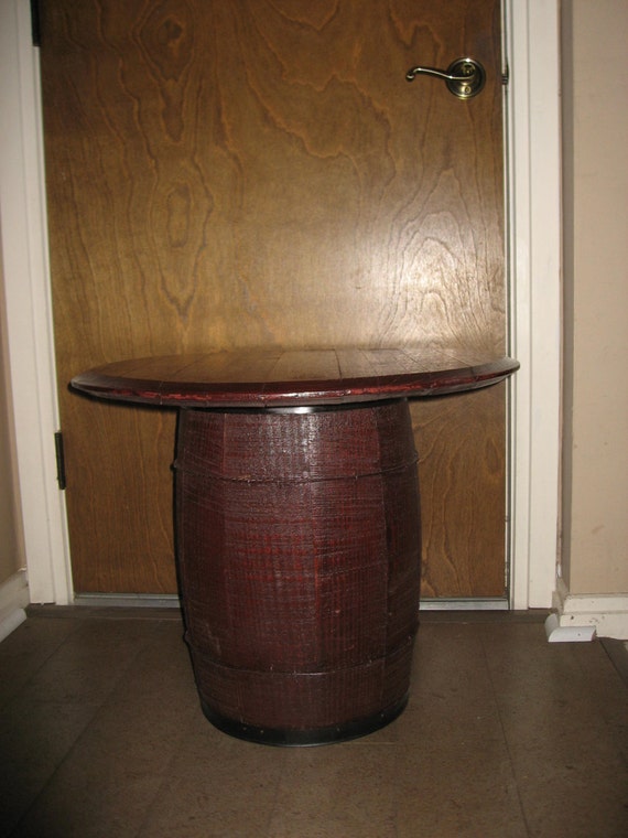Wine Barrel Table by UncorkedFurniture on Etsy