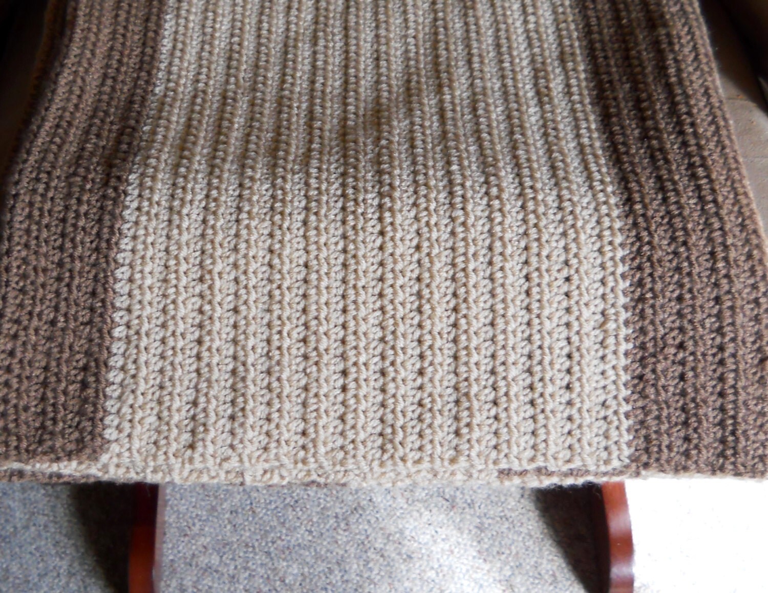 Hand Crochet Bed Blanket Afghan Twin Size Crochet by 2HeartsDesire