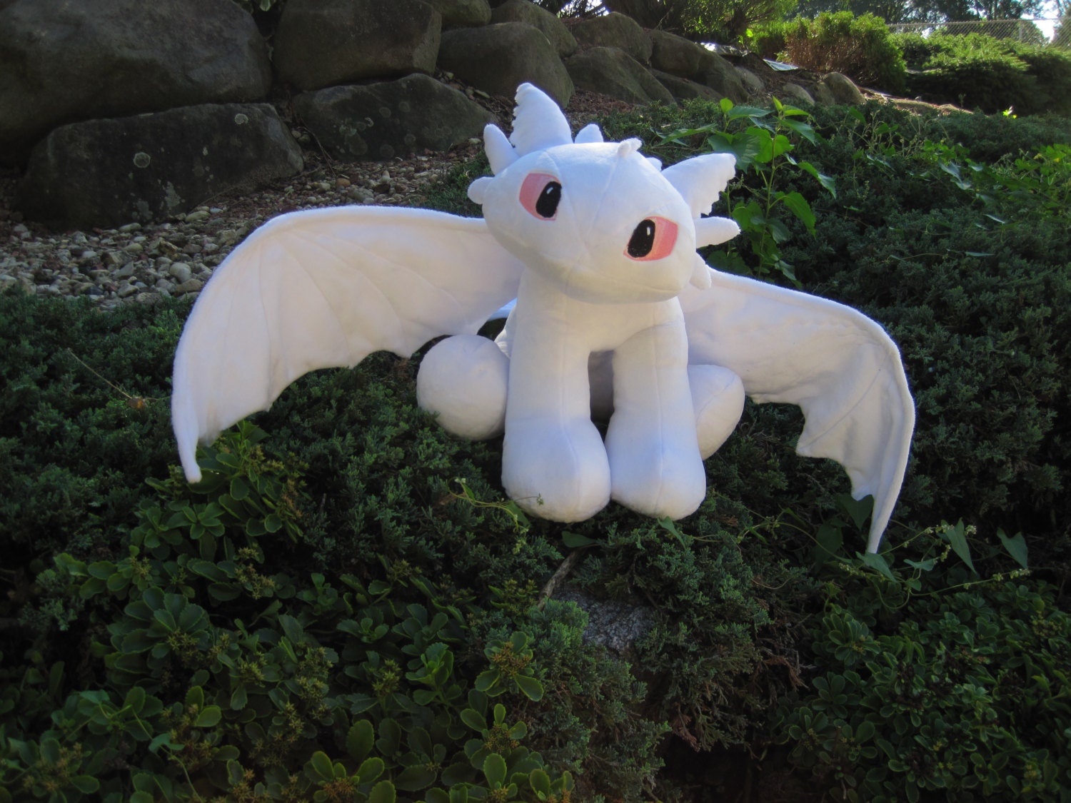 white fury plush