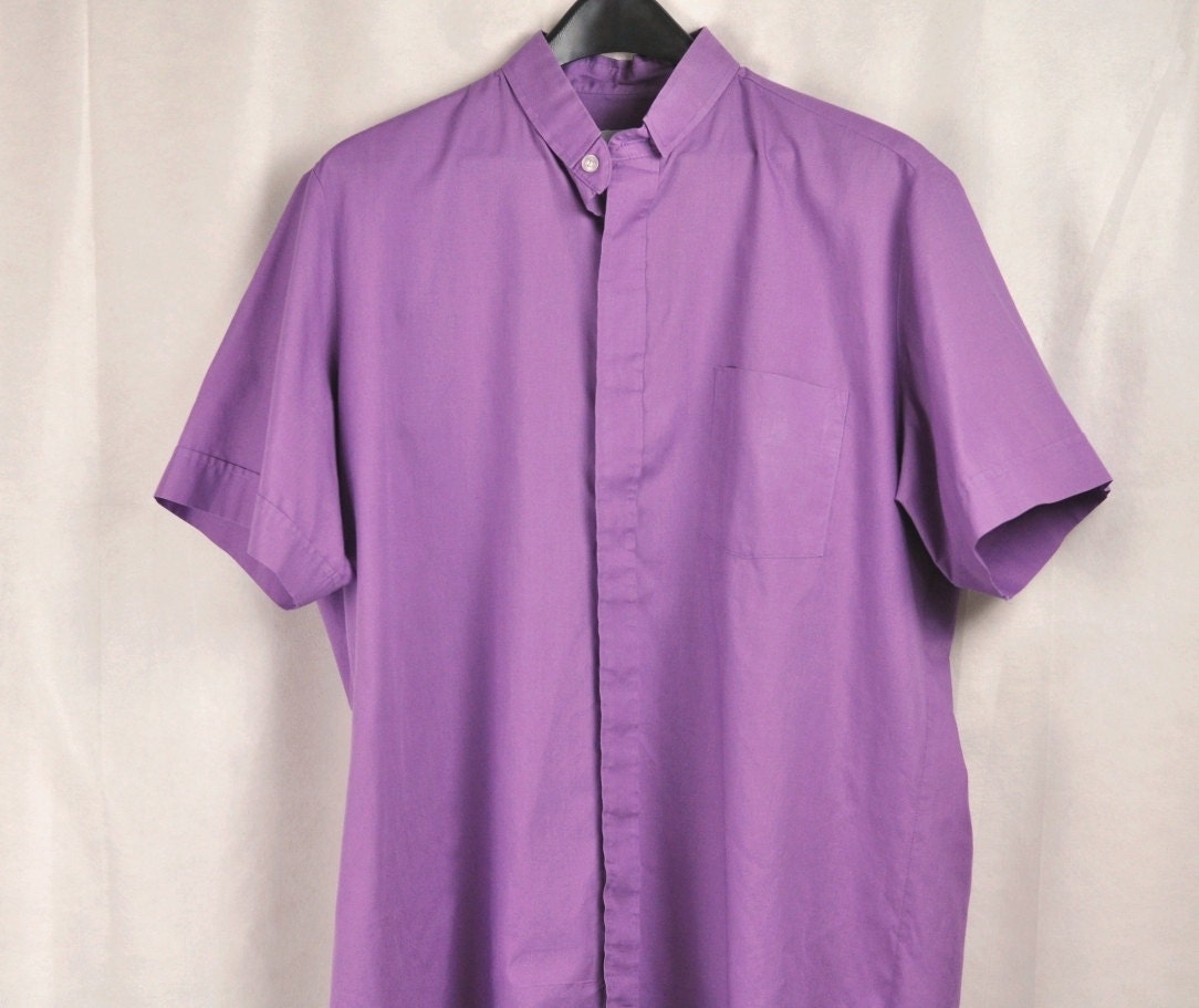 Men's Clergy Shirt Large Light Purple Solid by ArmorOfModernMen