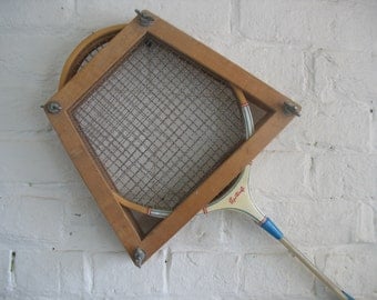 Vintage Badminton Racquets With Cage - Set of Two SportCraft