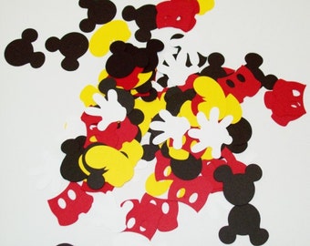Mickey Mouse Confetti/ Birthday/ Table Decoraitng/ Party Supplies/ 100 Pieces