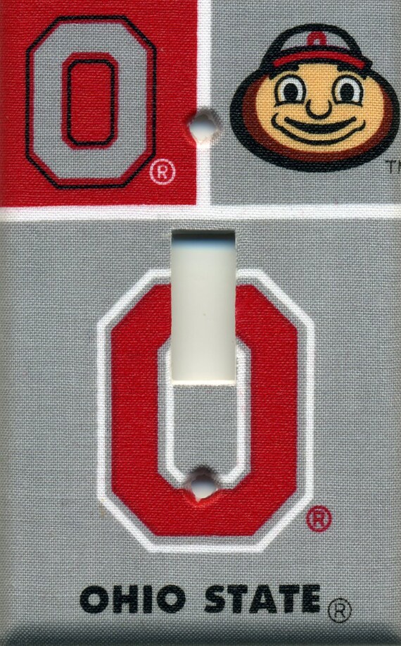 Ohio State Buckeyes Single Light Switch Plate