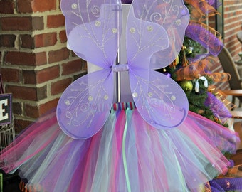 Fairy Tutu, Fairy Costume, Fairy Halloween Costume, Fairy Wings, Purple ...