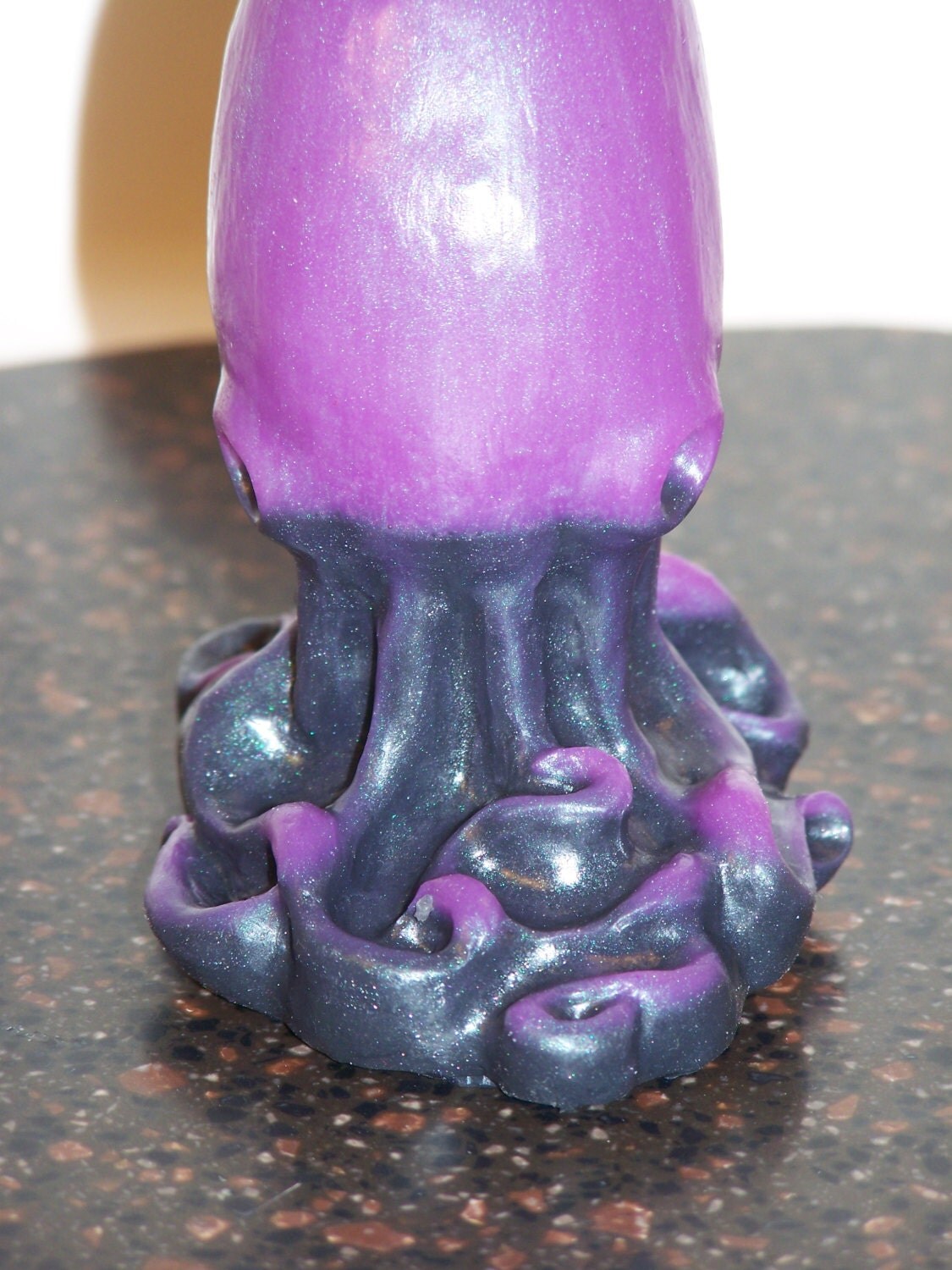 Octopus Butt Plug In Joker Purple And