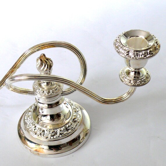 Vintage Candelabra Silver Plated Traditional English Made in
