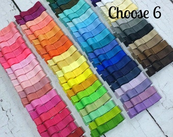 Girls Hair Clips, 6 Tuxedo Alligator Clips, You Choose From 85 Colors, Starter Set, Babies Toddler Girl Women