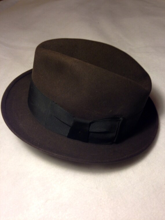Vintage Resistol Mens Fedora Hat Vintage Brown by FindingBrooke