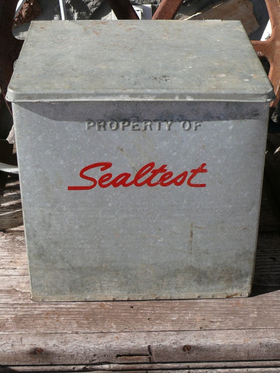 Antique Original Sealtest Milk Home Delivery Cooler aka The