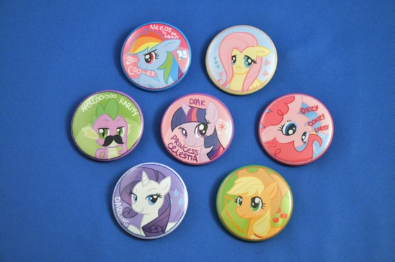 my little pony g1 buttons