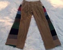 Popular items for patchwork pants on Etsy
