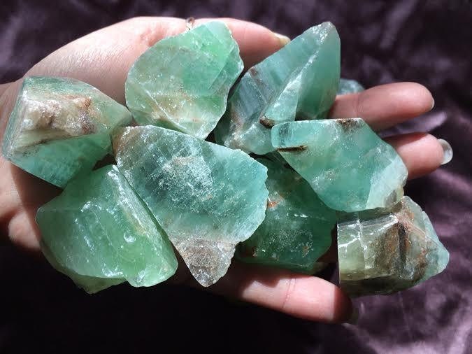 Natural Green Calcite