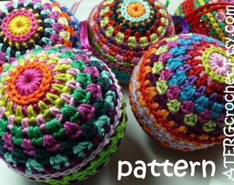 Crochet pattern Christmasball by ATERGcrochet