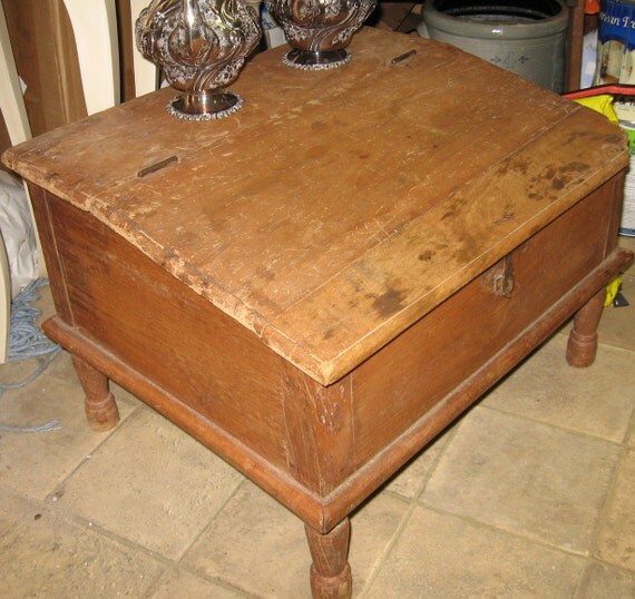 vintage travel writing desk