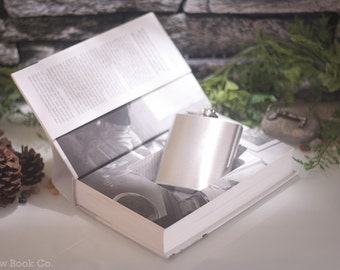 Hollow Book Safe and Hip Flask - Steve Jobs