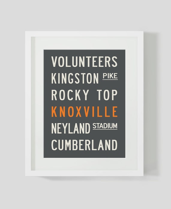 KNOXVILLE TENNESSEE Subway Sign. Bus Scroll. Destination List