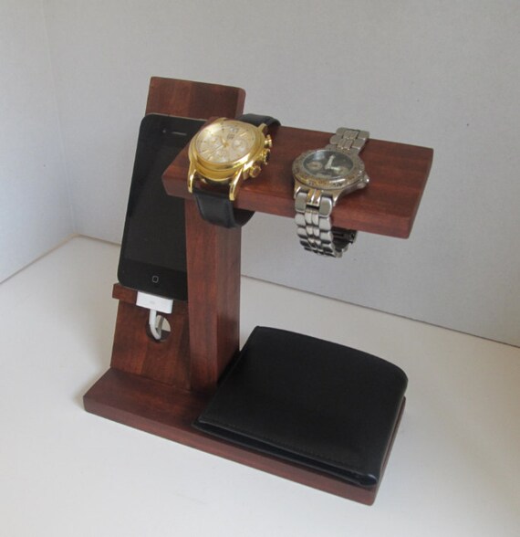 Items similar to Iphone Stand Iphone Dock Mens Valet Men Watch Holder