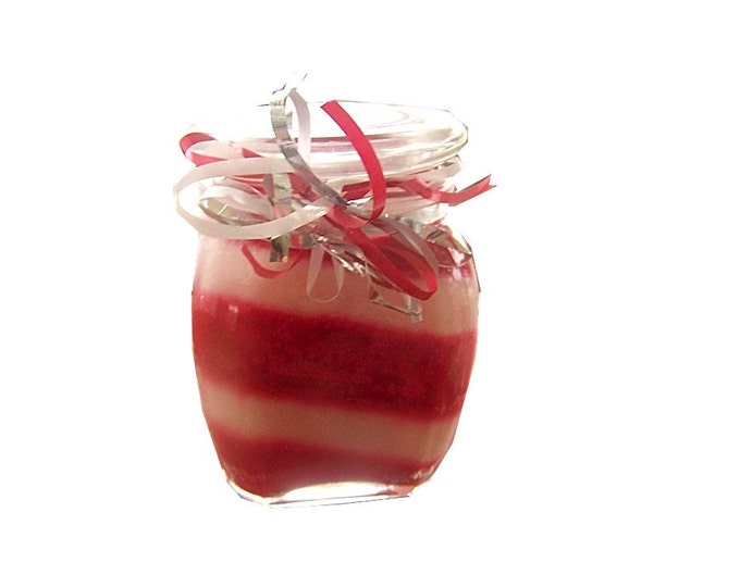 Candy cane candle