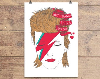 David Bowie Rebel Rebel Greeting Card