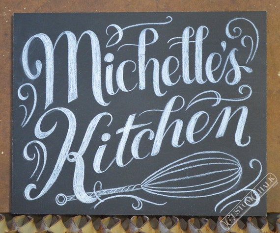 Personalized kitchen sign