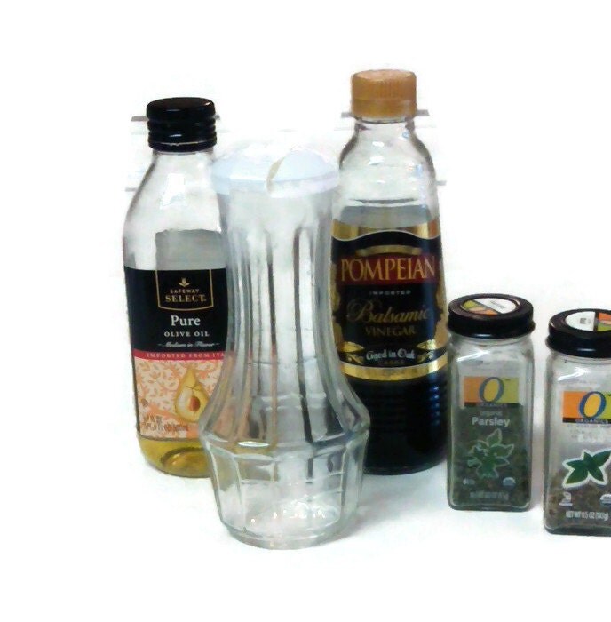 Vintage Good Seasons Salad Dressing Cruet / Bottle, Vertical Line