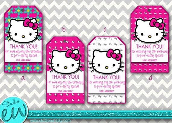 hello kitty thank you tags printable hello kitty gift tags