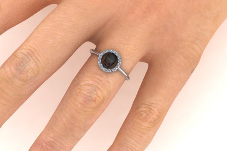 Black Skull ring