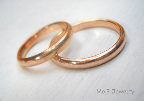 Rose Gold Wedding Bands For Him And Her | Wedding Gallery