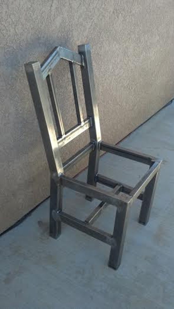Items similar to Hand Made Industrial Chair, Iron Dining ...