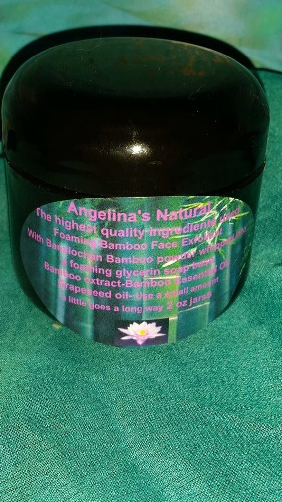 Banslochan bamboo powder Face Scrub whipped in by AngelinasNatural