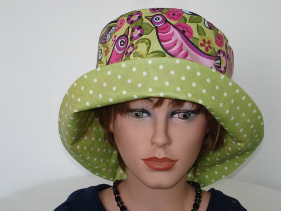 Rainhat Rain Hat coated Cotton multicolor Womans Hat
