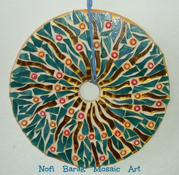 Items similar to CD Mosaic Art on Etsy