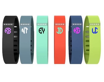 Fitbit Flex Monogram Decal, Fitbit Flex Accessories, Fitbit Bracelet, Fitbit Monogram, Fitbit Decal, Fitbit Stickers, Small Monogram Decals