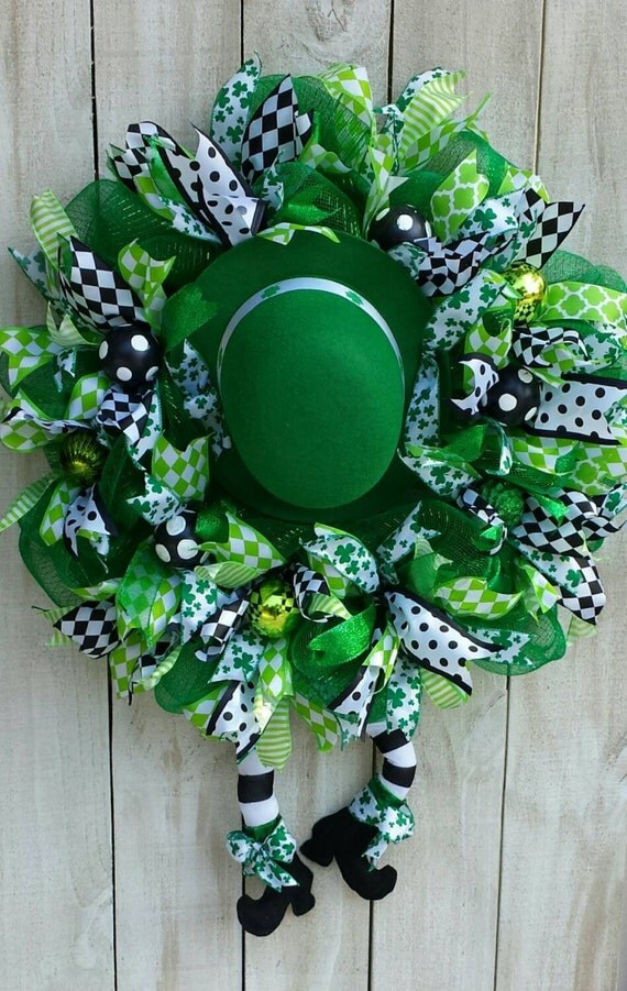 St. Patrick's Day Wreath St. Paddy's Wreath Saint