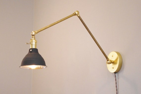 Industrial Articulating Brass Wall Lamp 2.0
