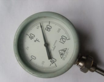 Vintage Negretti & Zambra London thermal/temperature gauge