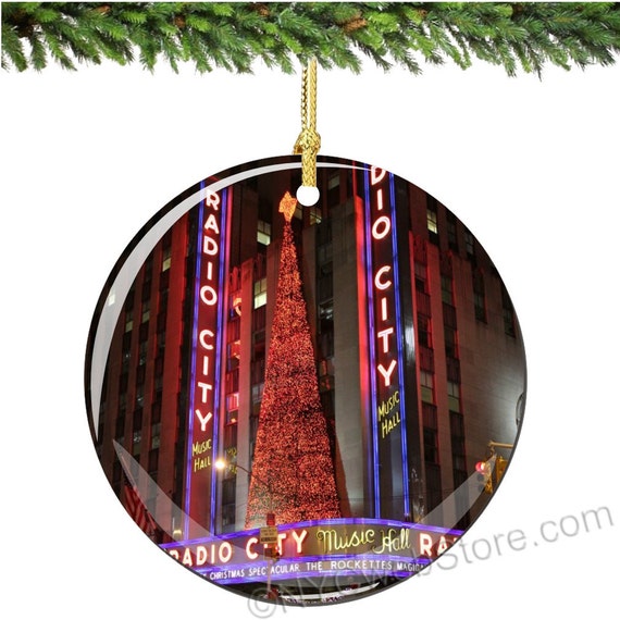 radio city porcelain christmas ornament decoration radio city porcelain christmas ornament decoration