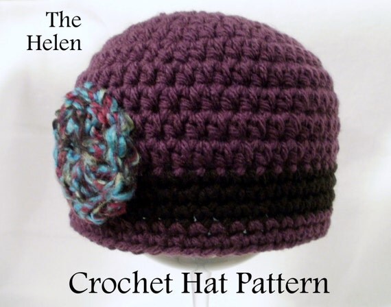 Crochet PATTERN Baby Hat PATTERN The Flapper Hat Cloche Hat