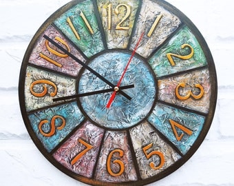 The Shabby Chic Colored Wall Clock, Home Decor