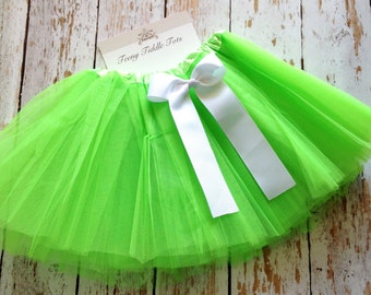 Lime Green TuTu, Baby TuTu with matching bow, Toddler Tu Tu, Ballerina Tu Tu, Baby Tu Tus, Tutus, Baby Tutus