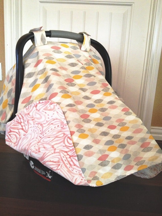 Items similar to Custom Baby Car Seat Carrier Cover with PeekABoo